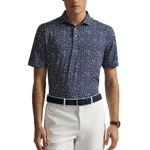 RLX Golf SS Ltwt Airflow Floral Prn Mens Golf Polo - Refined Navy/XL