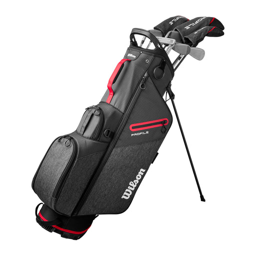 Wilson Profile 11P Mens LH Golf Stand Complete Set - Standard/Regular/Red/Grey/Black