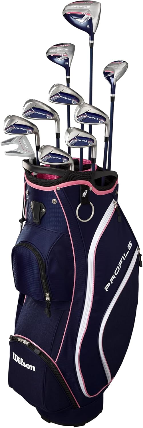 Wilson Profile 11 Piece Womens Right Hand Complete Golf Set with Cart Bag