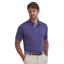 Load image into Gallery viewer, Fairway &amp; Greene Michael Stripe Mens Golf Polo - True Blue/XXL
 - 2