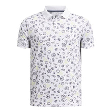 Load image into Gallery viewer, Under Armour Matchplay Printed Boys Golf Polo - Wht/Dwnpr Gray/L
 - 1