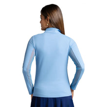 Load image into Gallery viewer, Ibkul Essential Solid Mock LS Womens Golf QZ
 - 11