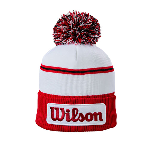 Wilson Golf Tour White Red Unisex Golf Beanie - White/Red