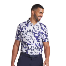 Load image into Gallery viewer, Puma Mattr Broken Flower Mens Golf Polo - Wt Glo/Bl Crstl/XL
 - 3