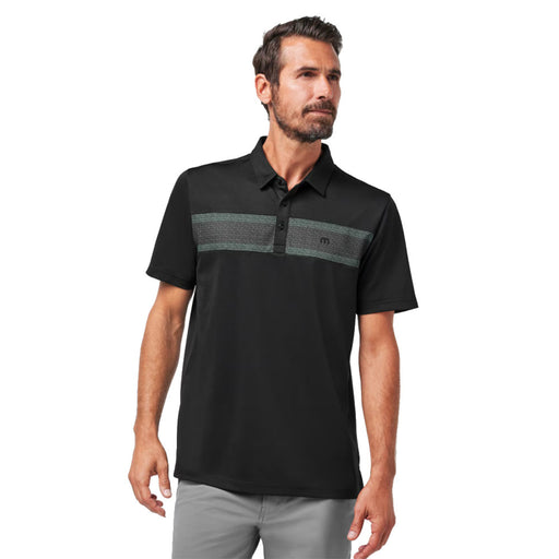 TravisMathew Good Good Mens Golf Polo - Black/Eggshell/XL