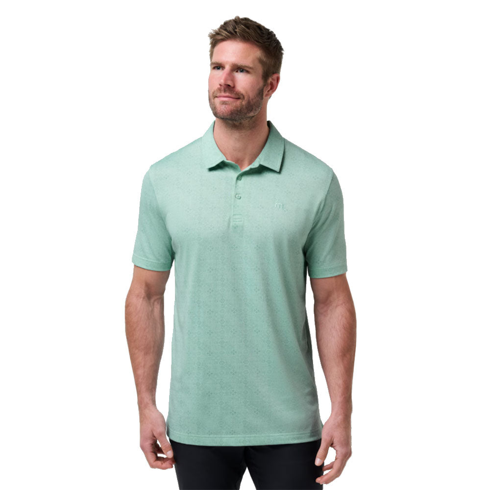 TravisMathew Acropolis Mens Golf Polo - Eggshell Blue/XL