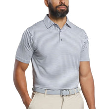Load image into Gallery viewer, FootJoy Emory Stripe Lisle Mens Golf Polo - Hth Gry/Nvy/Wht/XL
 - 1