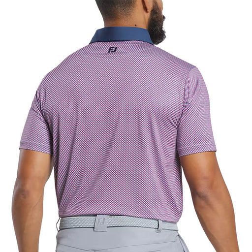 FootJoy Lattice Print Lisle Mens Golf Polo