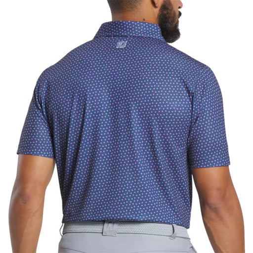 FootJoy Bounce Print Stretch Pique Mens Golf Polo