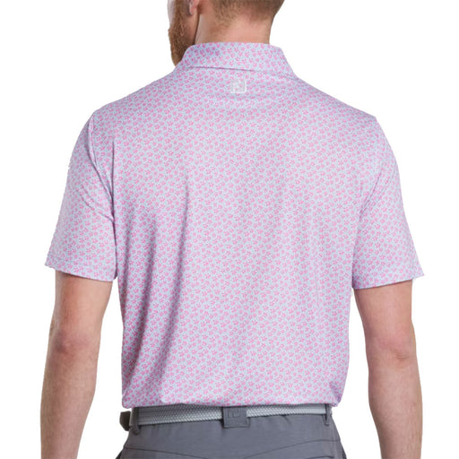 FootJoy Floral Sketch Print Lisle Mens Golf Polo