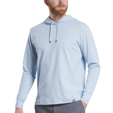 Load image into Gallery viewer, FootJoy Ottoman Jacquard Pullover Mens Golf Hoodie - Skyway/XL
 - 1