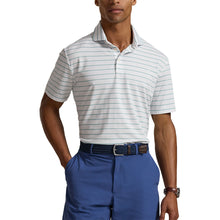 Load image into Gallery viewer, RLX Polo Golf LW Airflow Stripe Mens Golf Polo - Ceramc Wt/Multi/L
 - 1