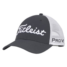Load image into Gallery viewer, Titleist Tour Performance Mesh Mens Golf Hat - Charcoal/White/One Size
 - 3