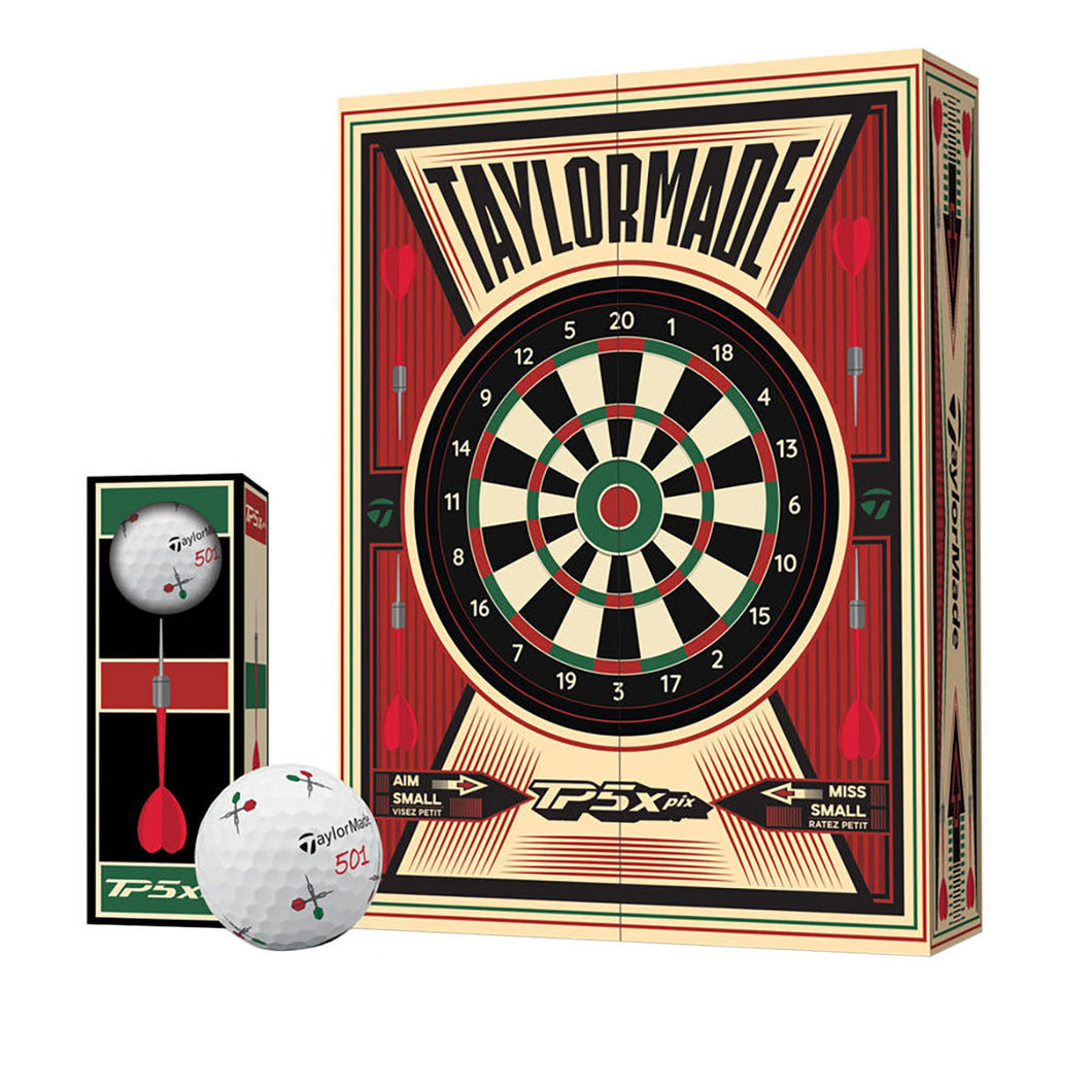 TaylorMade TP5X Pix Darts Golf Balls Dozen - Darts