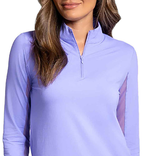 Ibkul Solid Sleeveless Womens Golf Polo