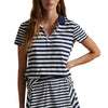 RLX Polo Golf Lightweight Airflow White Stripe Womens Golf Polo