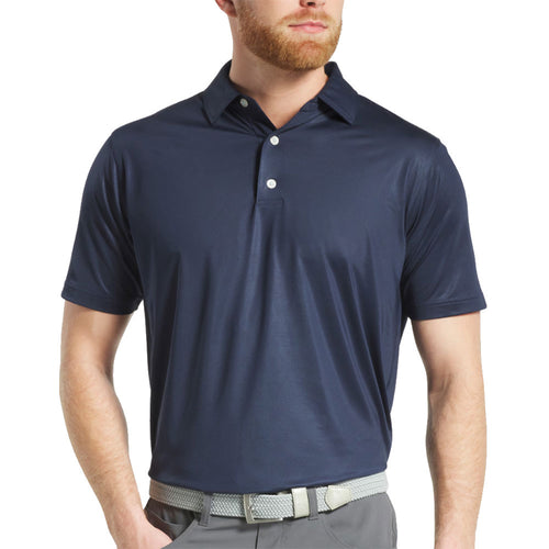 FootJoy Tonal Dot Print Lisle Athletic Fit Mens Golf Polo