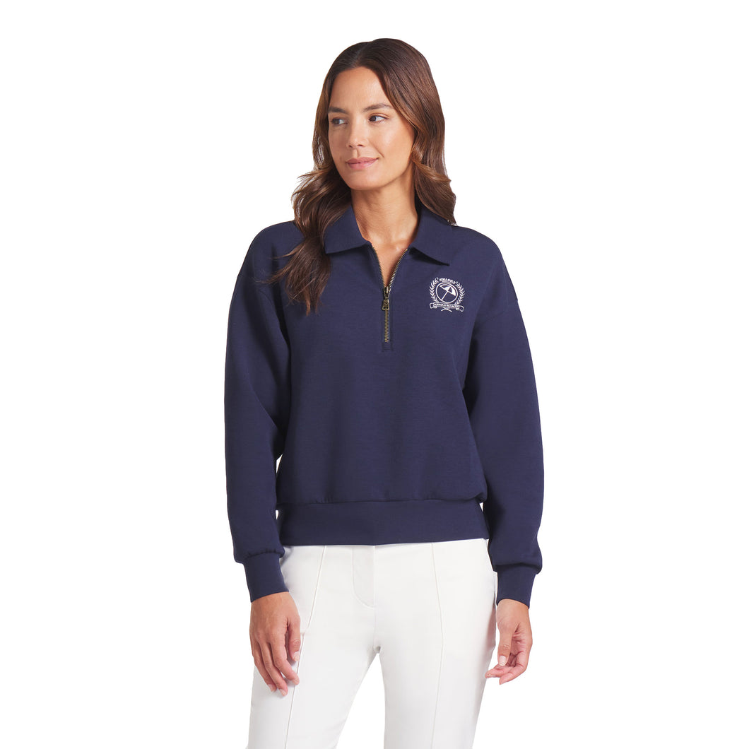 PUMA Golf X Arnold Palmer Womens Golf QZ Pullover - Deep Navy/L