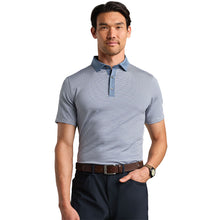 Load image into Gallery viewer, Rhone Sport Feeder Stripe Mens Golf Polo - Bl Stone Stripe/XL
 - 1
