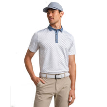 Load image into Gallery viewer, Rhone Sport Micro Foulard Mens Golf Polo - Bl Stone Foulrd/XL
 - 1