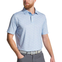 Load image into Gallery viewer, FootJoy Speckle Print Lisle AF Mens Golf Polo - Blue Jay/White/XL
 - 1