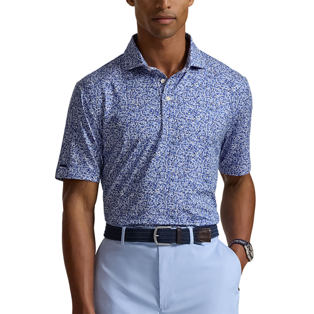 RLX Polo Golf LW Airflow Knit Mens Golf Polo - Savnh Florl Nvy/XL