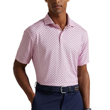 Load image into Gallery viewer, RLX Golf SS Ltwt Airflow Deco Toss Mens Golf Polo - Garden Pink/XL
 - 3