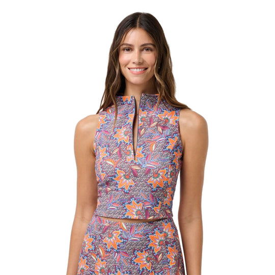 TravisMathew Sunfire Zip Womens Golf Tank