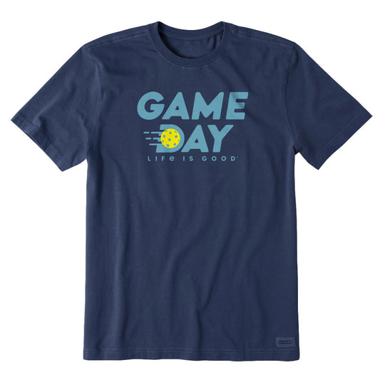 Life Is Good Pickleball Game Day Shortsleeve Mens T-Shirt