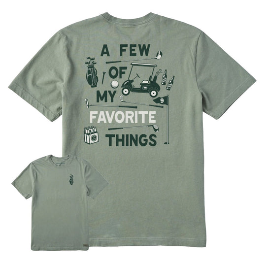 Life Is Good A Few of My Favorite Golf Things Mens T-Shirt