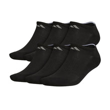 Load image into Gallery viewer, Adidas Athletic Cushioned Mens No ShowSocks 6-Pack - BLK/ALUMINUM 2/L
 - 1