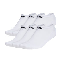 Load image into Gallery viewer, Adidas Athletic Cushioned Mens No ShowSocks 6-Pack - White/Black/L
 - 2