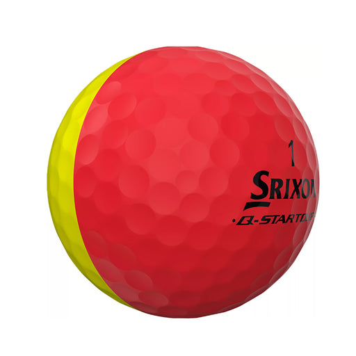 Srixon Q-Star Tour Divide 2 Red Golf Balls - Dozen
