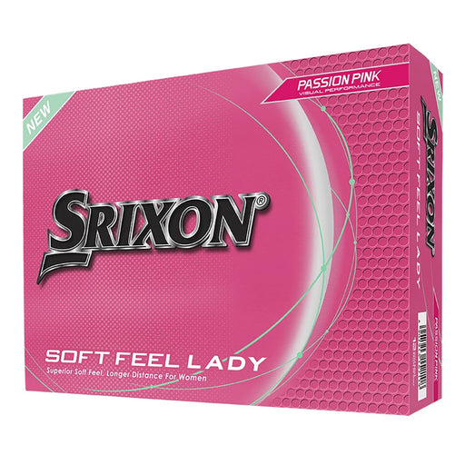 Srixon Soft Feel Lady 9 Golf Balls - Dozen - Passion Pink