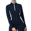 Daily Sports Vichy Long Sleeve Half Neck Womens Golf Shirt