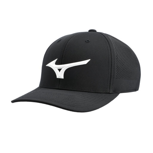 Mizuno Tour Vent Snapback Golf Hat - Black/White/One Size