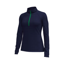 Load image into Gallery viewer, Under Armour Fusion Ottoman Womens Golf 1/4 Zip - Midnt Ny/Accent/L
 - 2