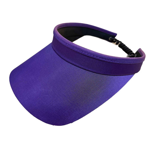 Glove It Solid Coil Womens Visor - Purple/One Size
