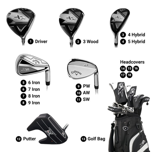 Callaway XR 13 Graph RH Mns Complete Golf Set