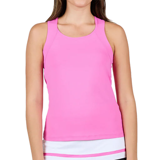 Sofibella Style Icons Racerback Women Tennis Tank - Super Pink/L