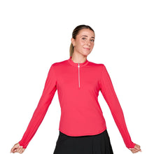 Load image into Gallery viewer, Sofibella UV Colors Womens Half-Zip LS Golf Shirt
 - 15