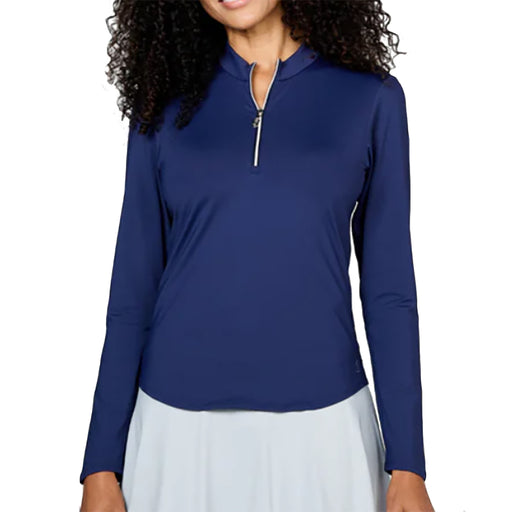 Sofibella UV Colors Womens Half-Zip LS Golf Shirt - Navy/XL