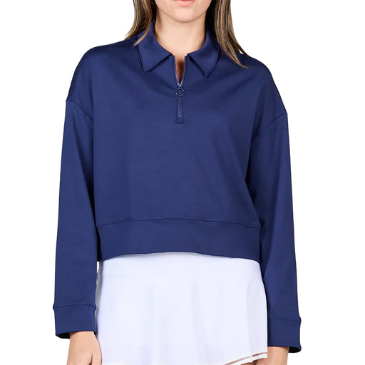 Sofibella Staples Quarter-Zip Womens Golf Pullover - Navy/XL