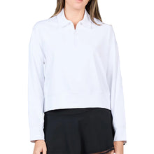 Load image into Gallery viewer, Sofibella Staples Quarter-Zip Womens Golf Pullover - White/XL
 - 4