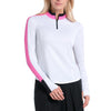 Lucky In Love Zip & Drive Quarter-Zip Long Sleeve Womens Golf Pullover