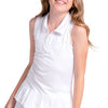 Lucky in Love Match Pleated Girls Golf Polo Dress