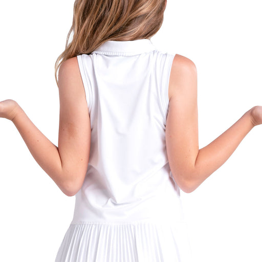 Lucky in Love Match Pleated Girls Golf Polo Dress