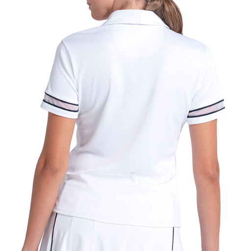 Lucky In Love Piped Fairway Womens SS Golf Polo