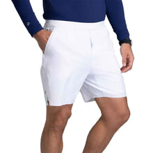 Load image into Gallery viewer, Ibkul Performance 7 Inch mens Tennis Shorts - White/XL
 - 4