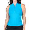 Sofibella Electric Blue Sleeveless Electric Blue Womens Golf Polo